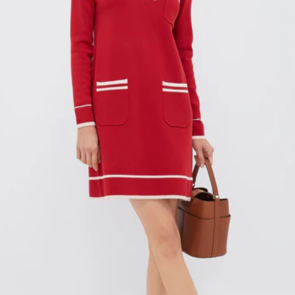 Tuckernuck Red Dress with White Trim